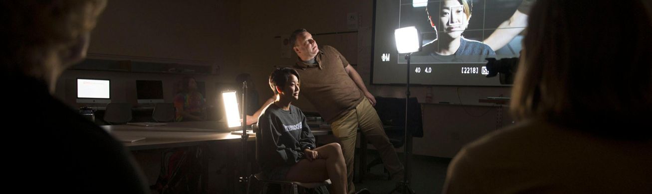 pj students learning from professor