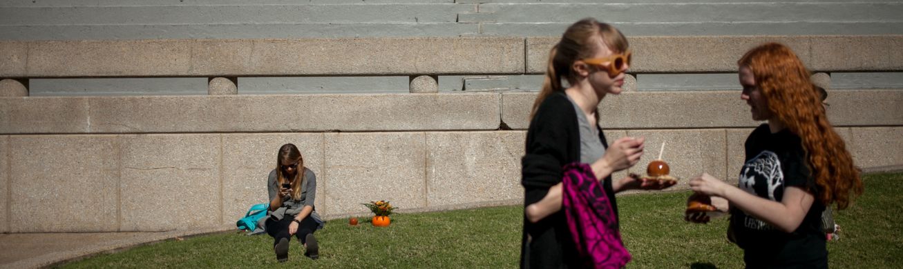 students having a conversation