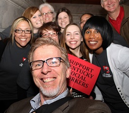 Students and Dr. Funge at Lobby Day in Frankfort, KY 2016