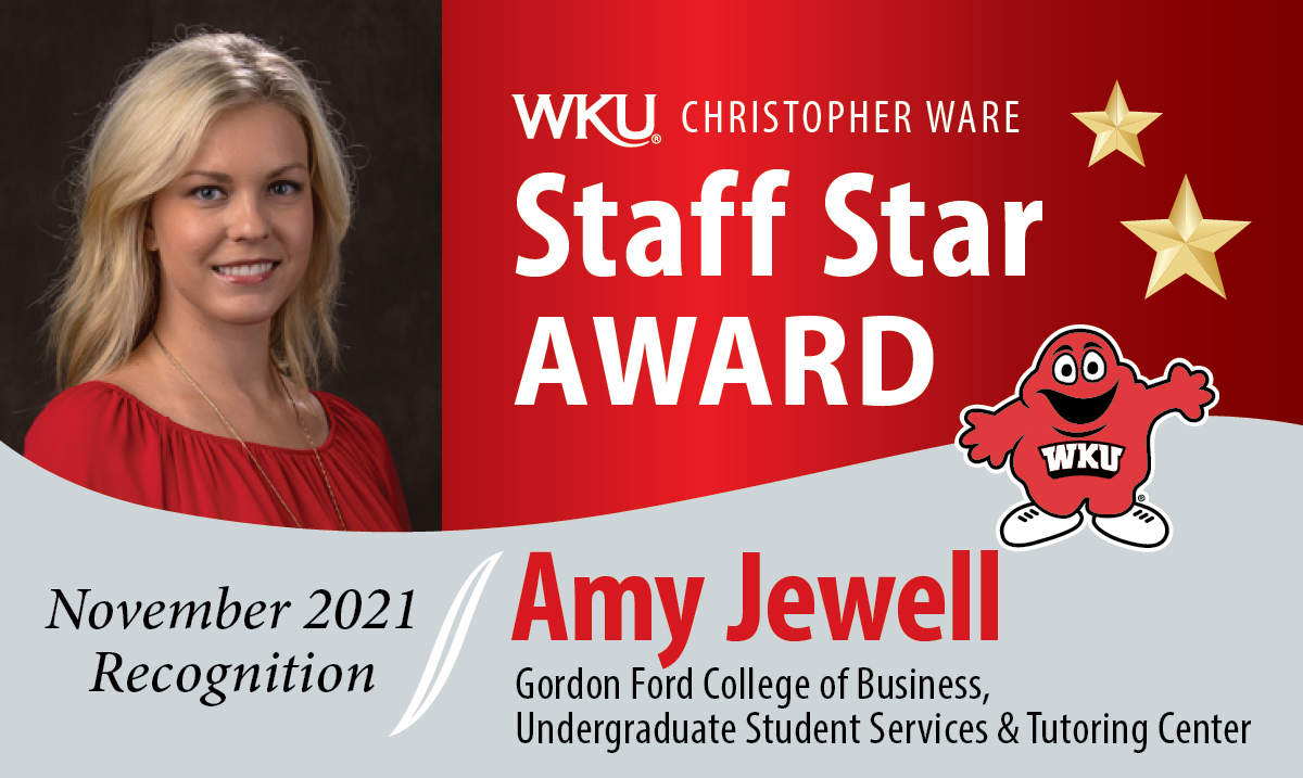 Amy Jewell November 2021 Staff Star