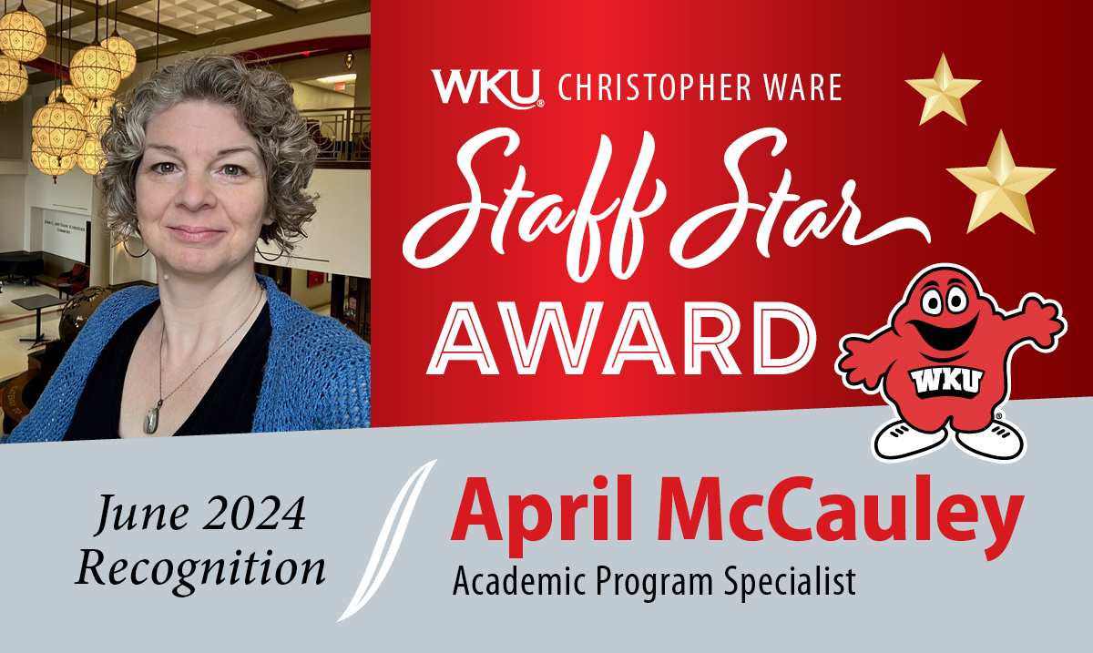 April McCauley Staff Star June