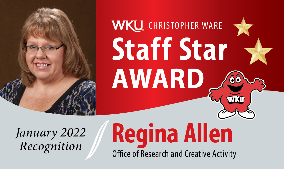 Regina Allen January 2022 Staff Star