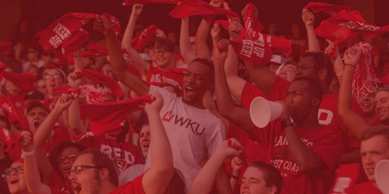 WKU Students cheering