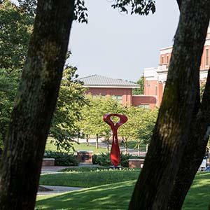 Centennial Mall with statue