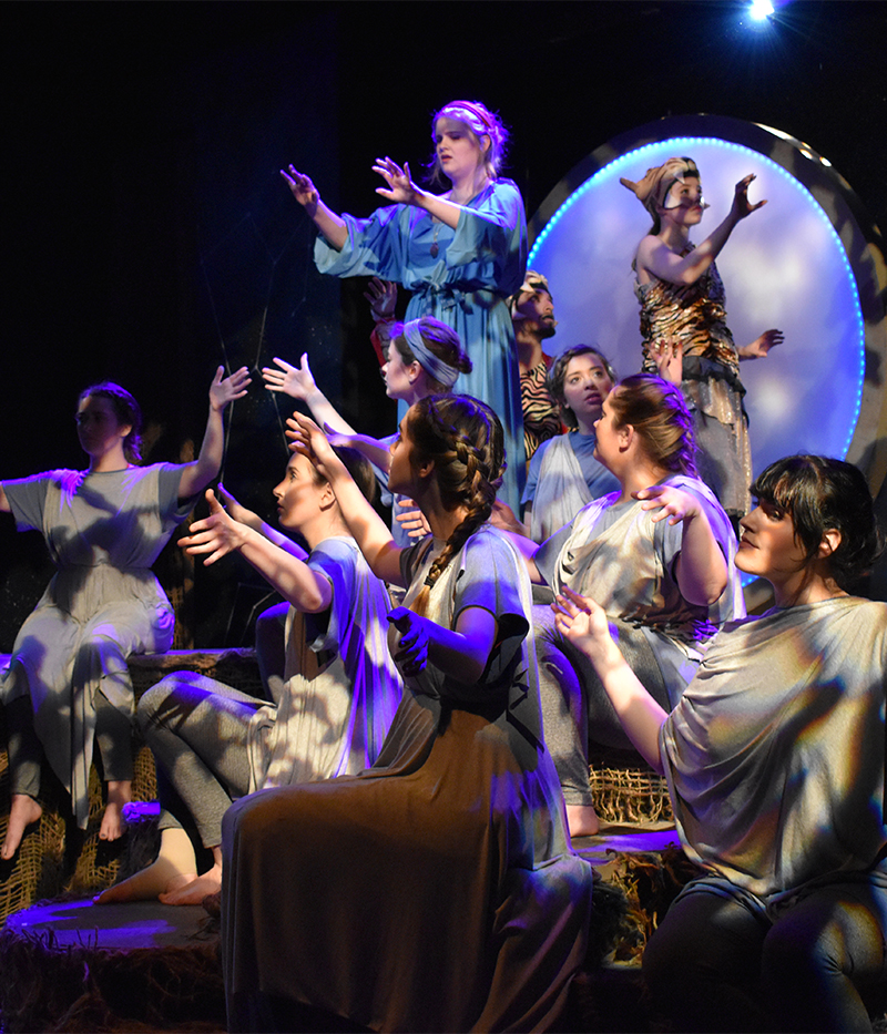 Women performing in Aglaonike