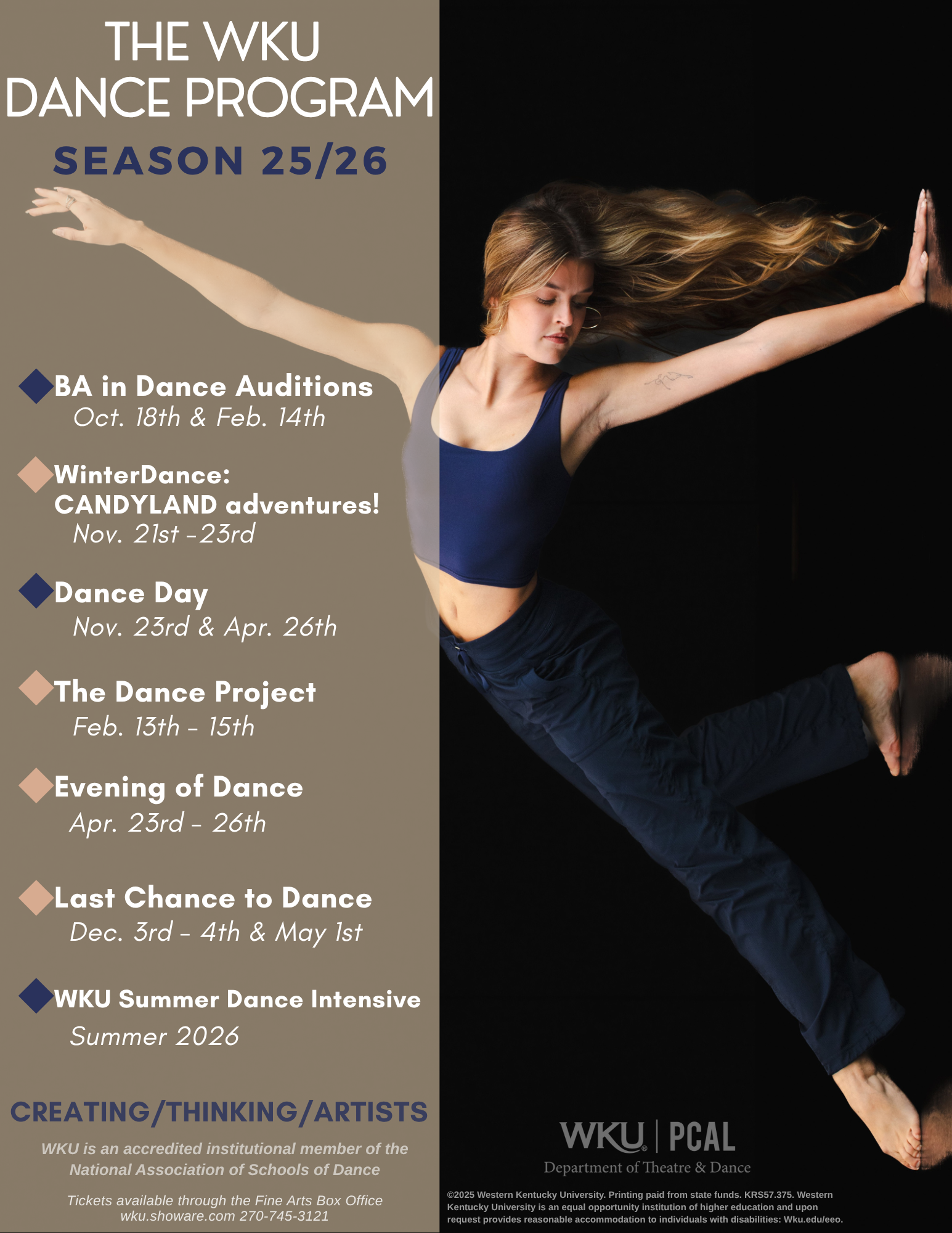 Dance Program Season Poster 25-26