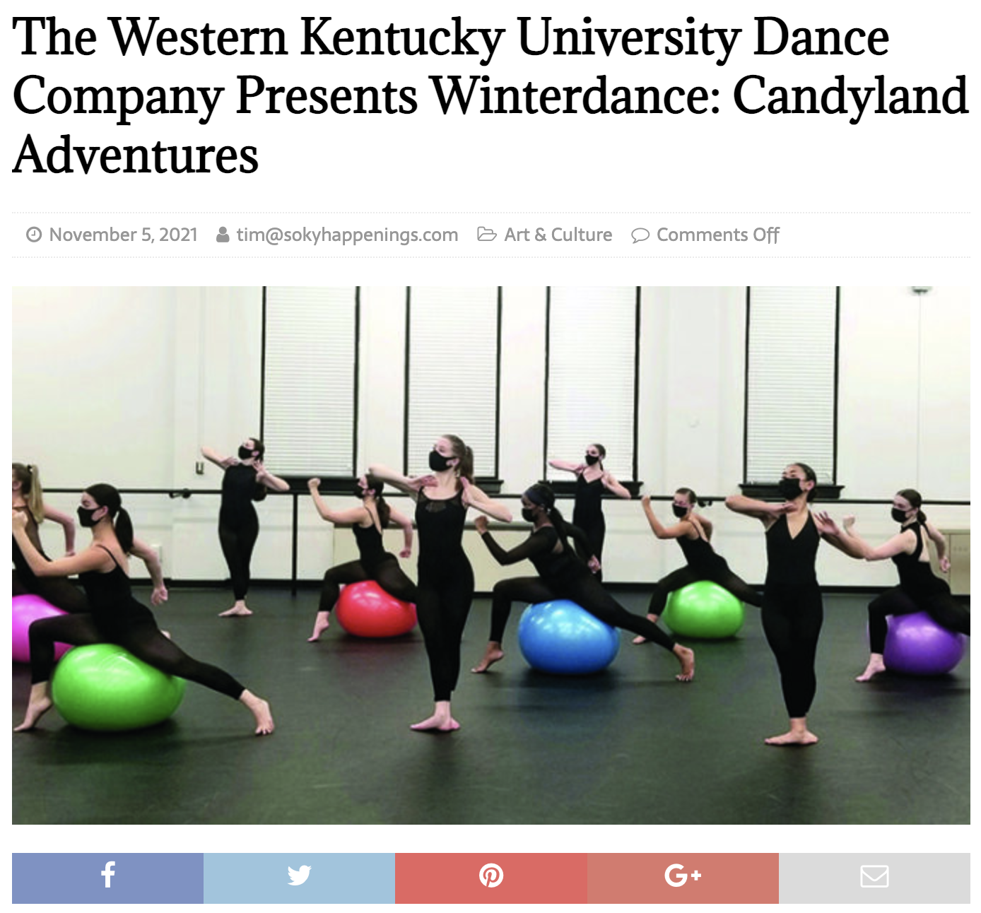 WinterDance News Article