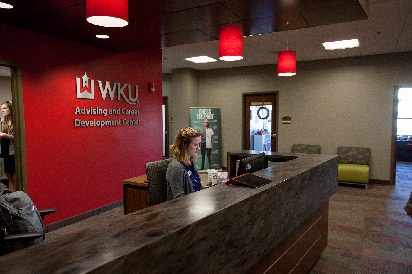 Person working at a desk