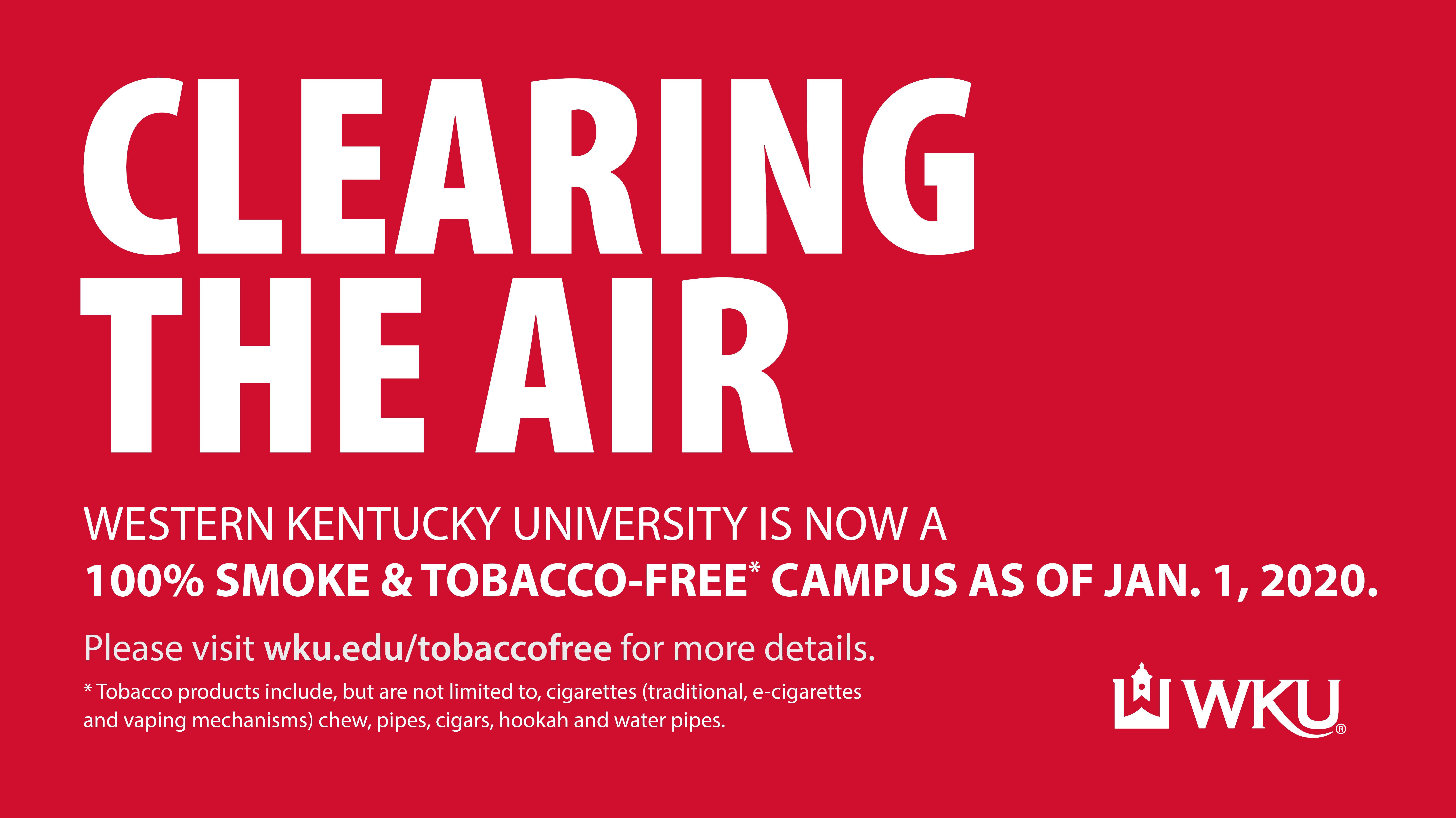 tobacco free digital sign - clear the air