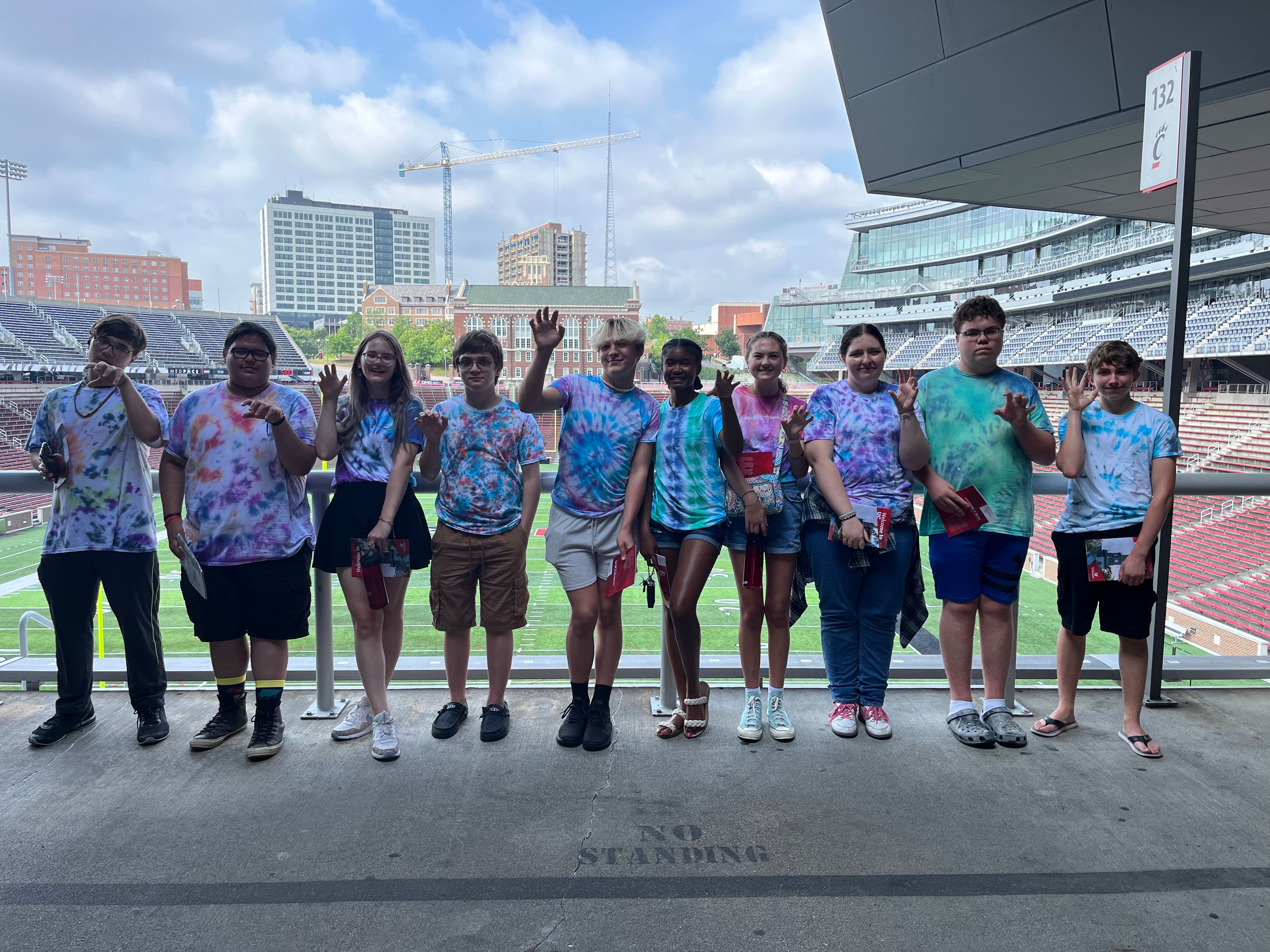 UB students during summer program