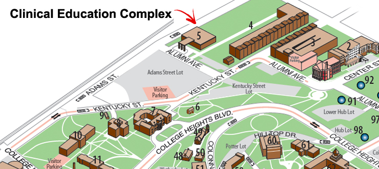 CEC on campus map