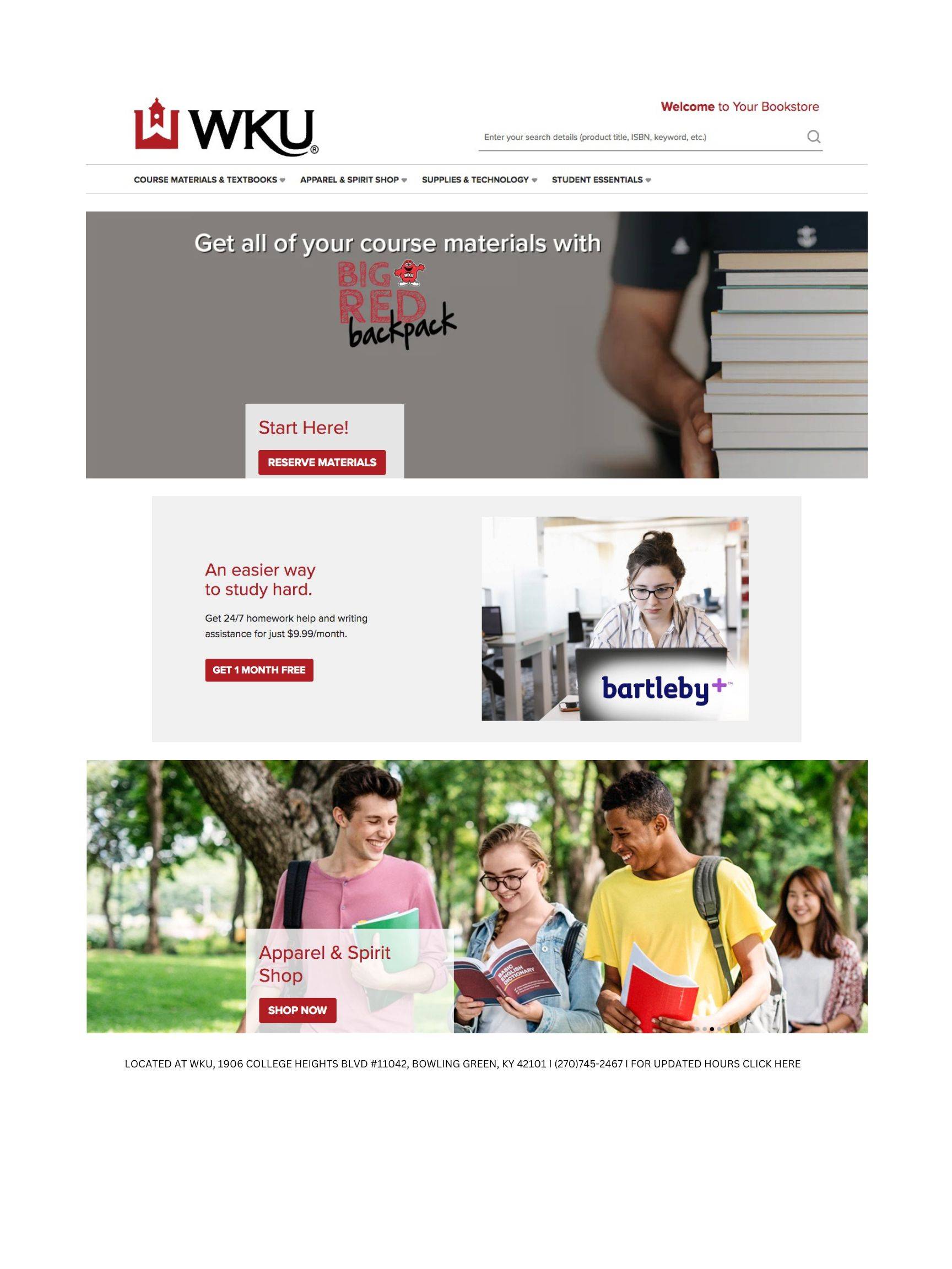 wkustore homepage