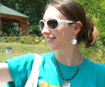 Crystal Kaya outside with shades on